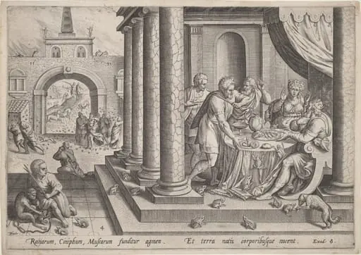 The Plague of Frogs, by Jan Sadeler I