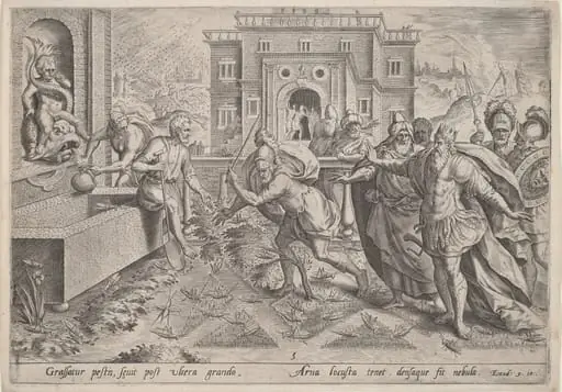 The Plague of Locusts, by Jan Sadeler I