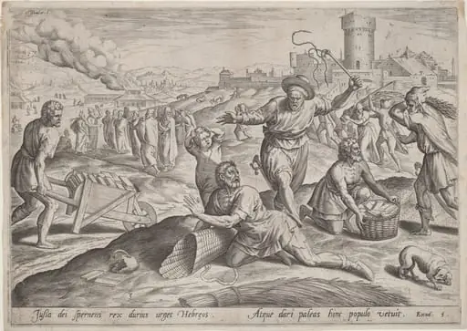 The Taskmaster of the Pharaoh Beating the Israelites, by Jan Sadeler I