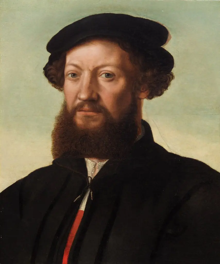 Male portrait, by Jan Sanders van Hemessen