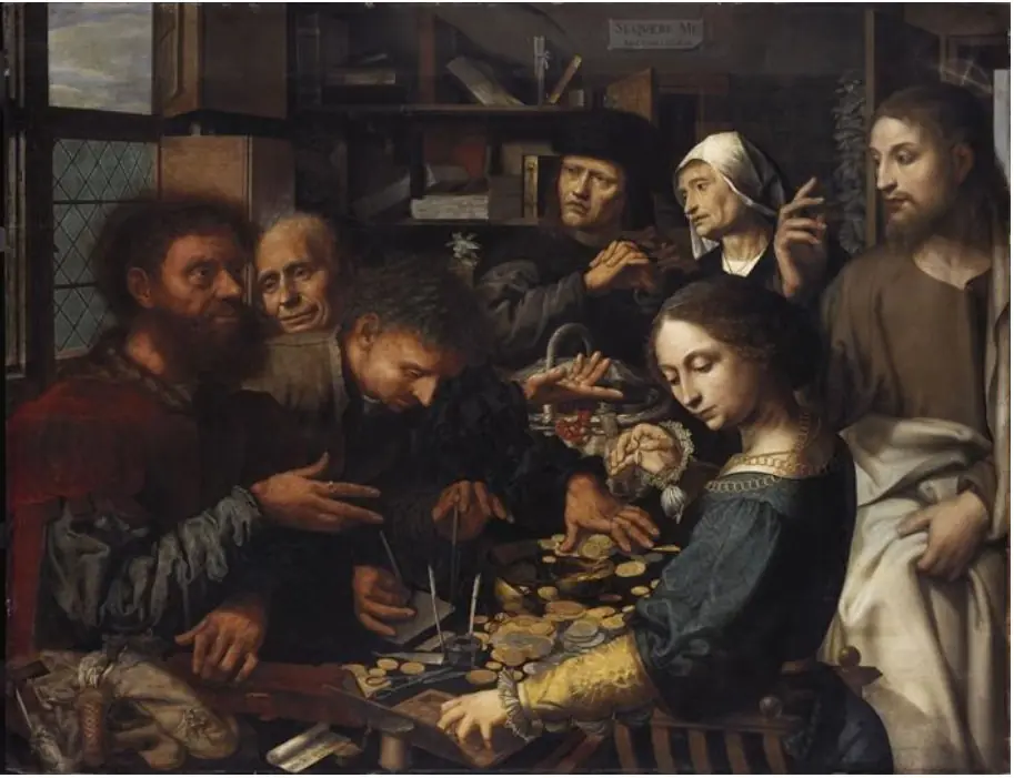 The Calling of Saint Matthew, by Jan Sanders van Hemessen