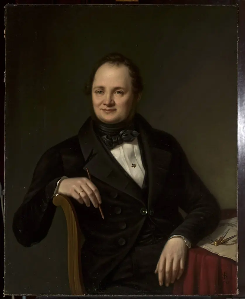 Portrait of Andrzej Gołoński, architect, by Jan Sikorski