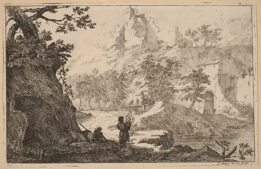 Ruins on a Hilltop, by Jan Smees