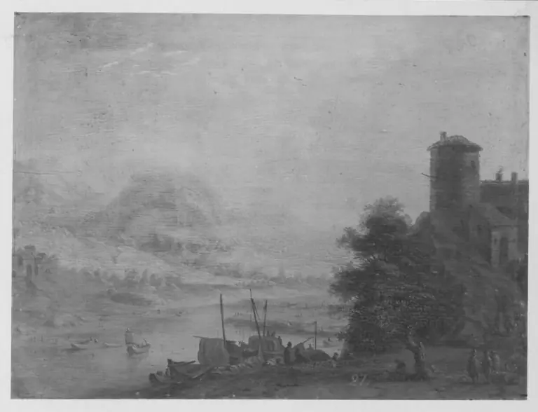 Flusslandschaft, by Jan Soukens