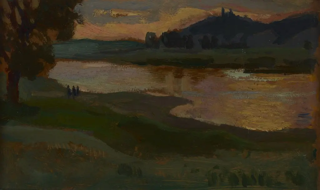 Bielany at Dusk, by Jan Stanisławski