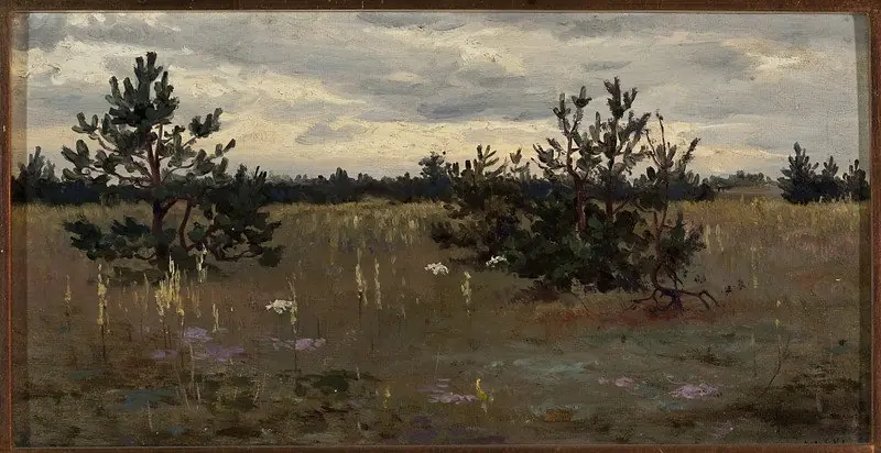 Clearing with pine trees, by Jan Stanisławski