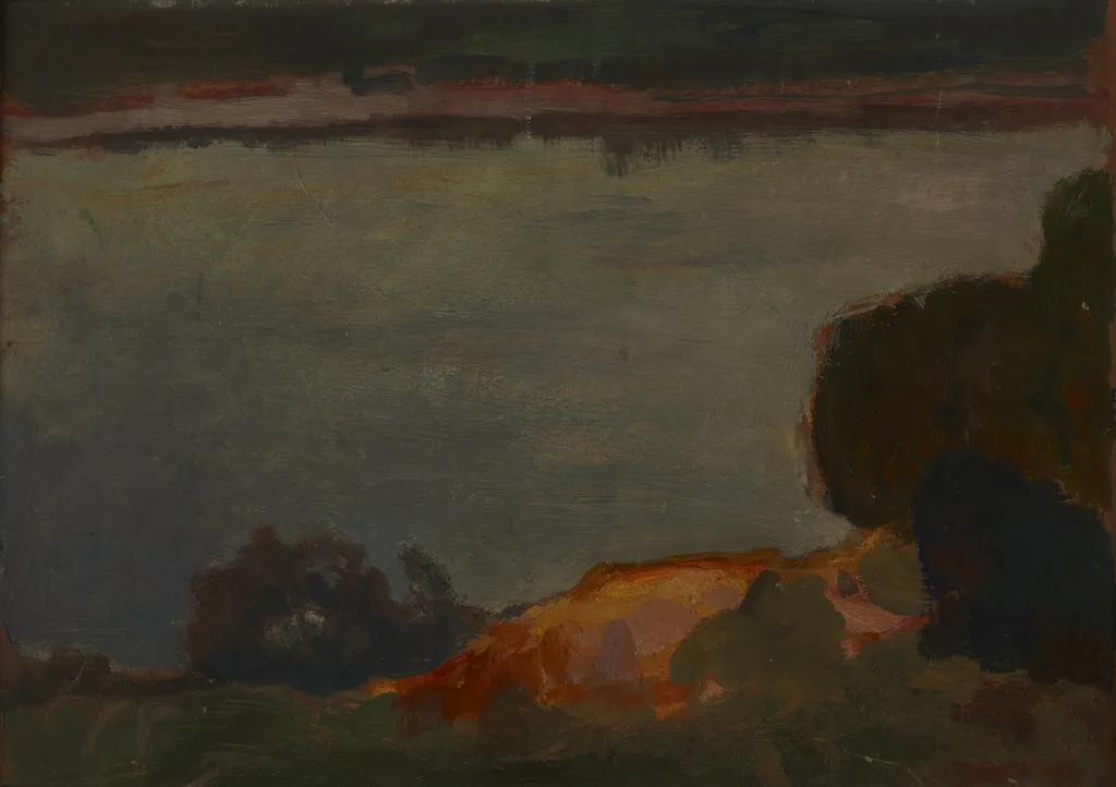Evening at the Dnieper River, by Jan Stanisławski, unspecified, 1905