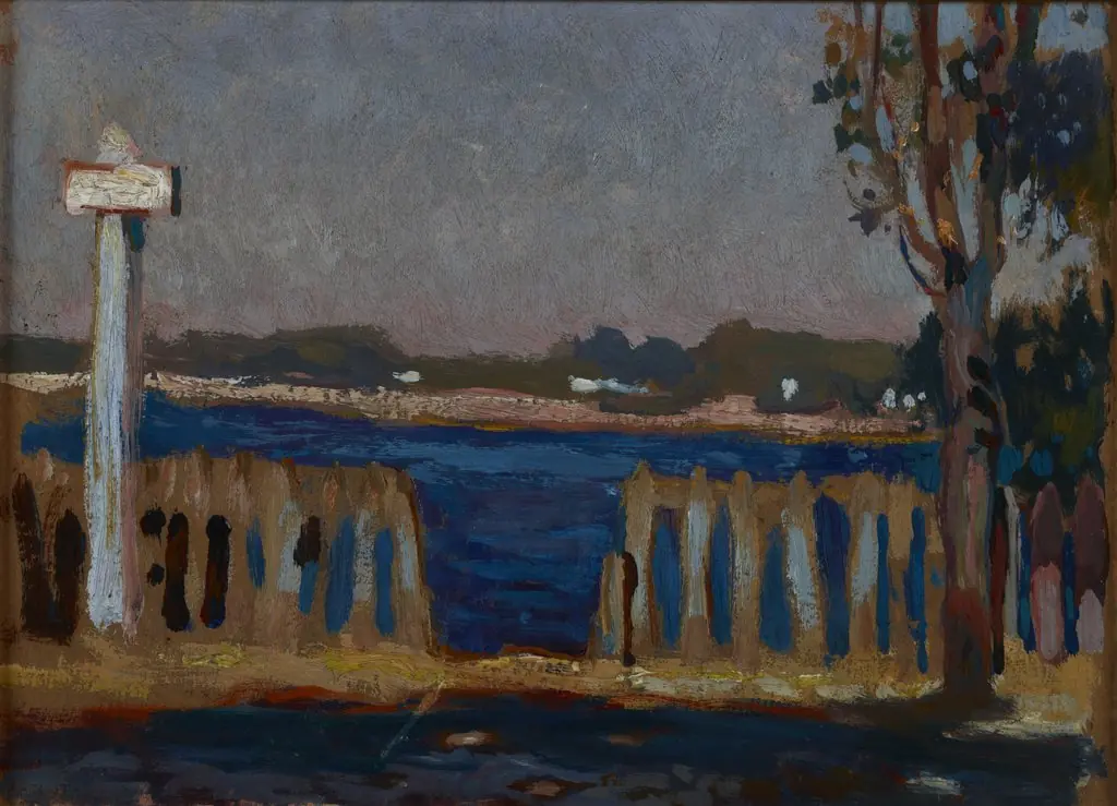 Fence on the River, by Jan Stanisławski