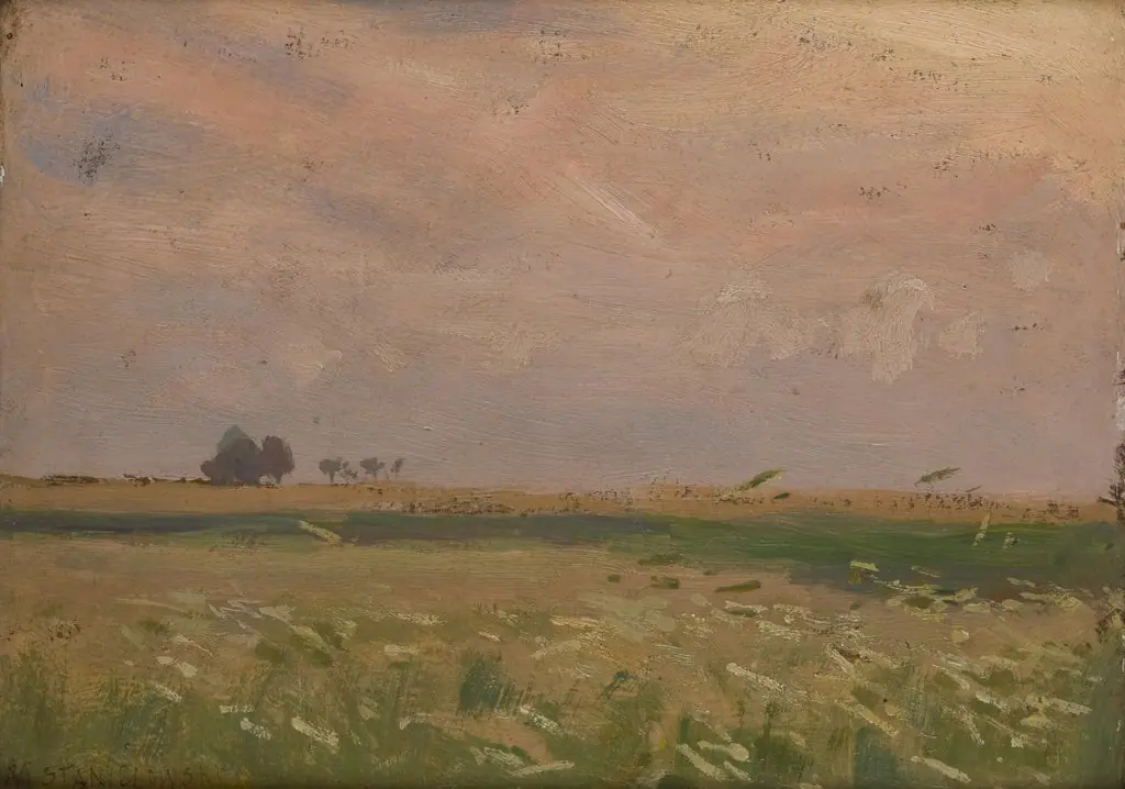 Fields near Bronowice, by Jan Stanisławski