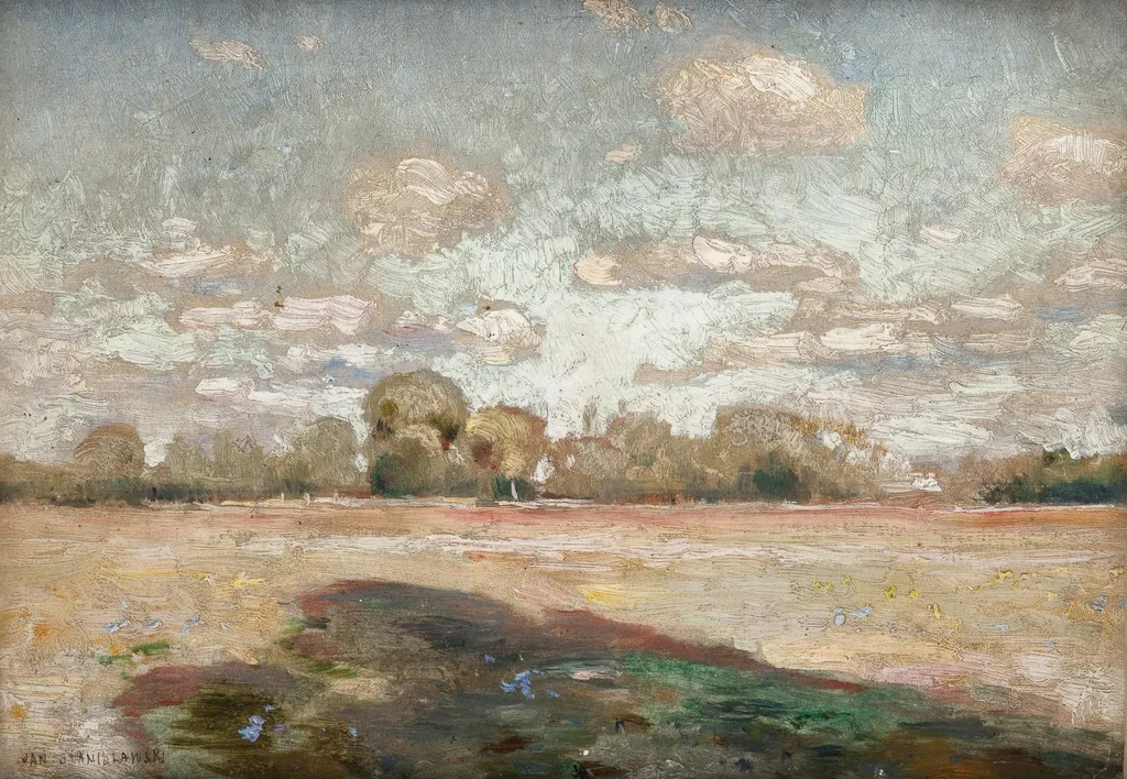 Landscape, by Jan Stanisławski, unspecified, 1905