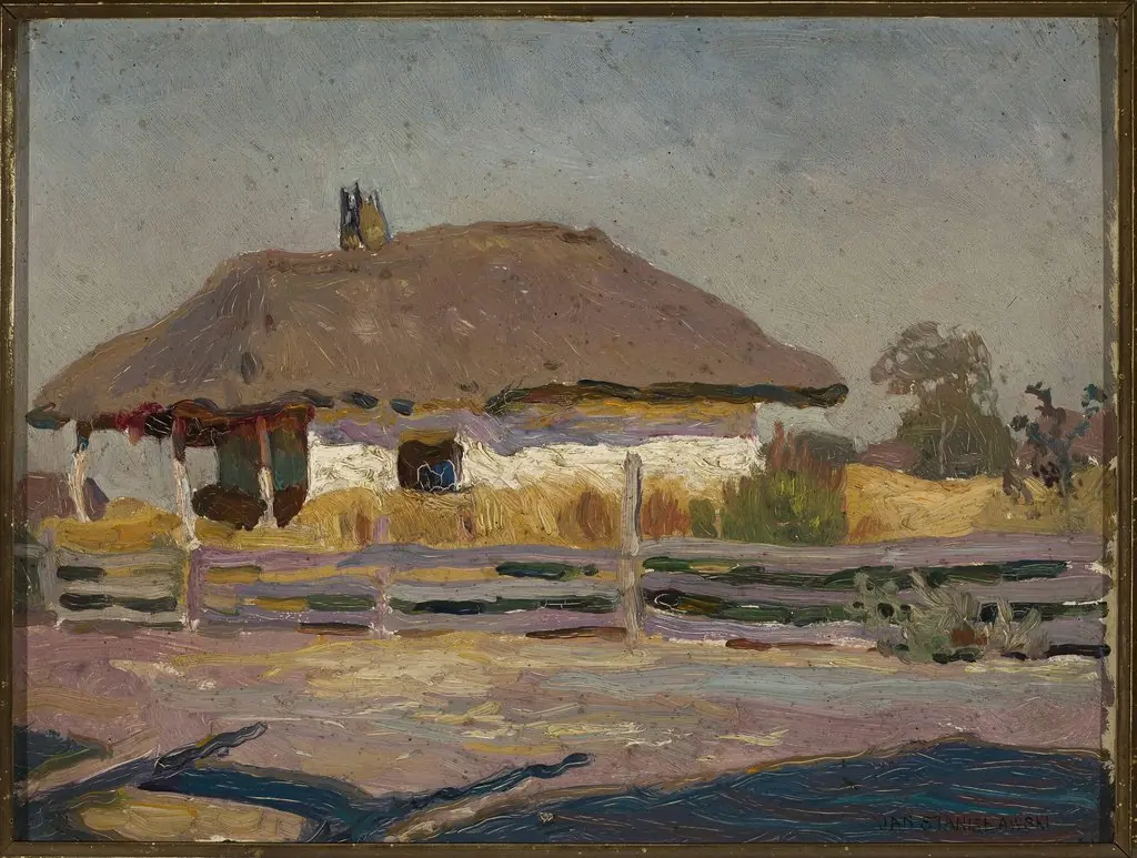 Peasant cottage, by Jan Stanisławski