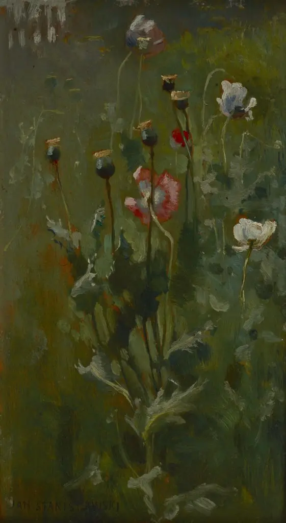 Poppies in Bloom, by Jan Stanisławski