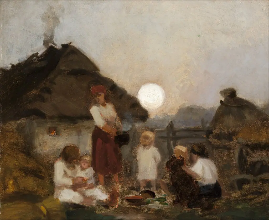 Supper, by Jan Stanisławski