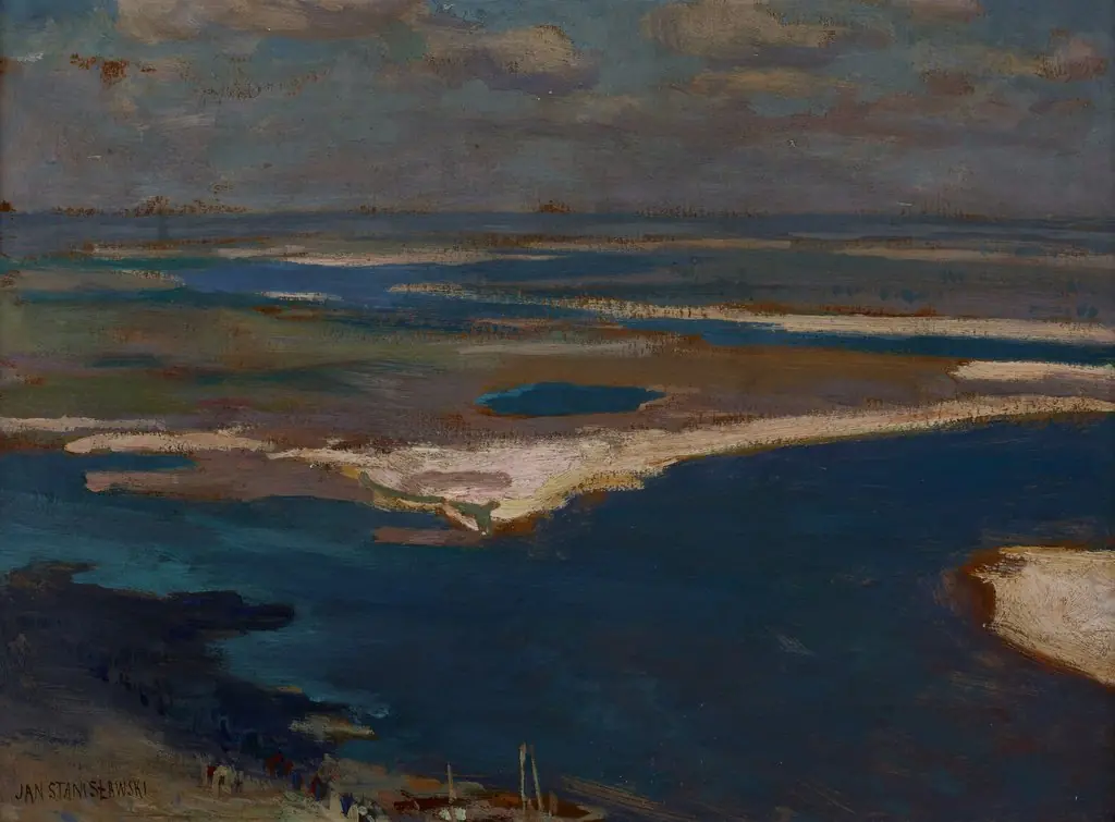 The Dnieper River in Blue, by Jan Stanisławski