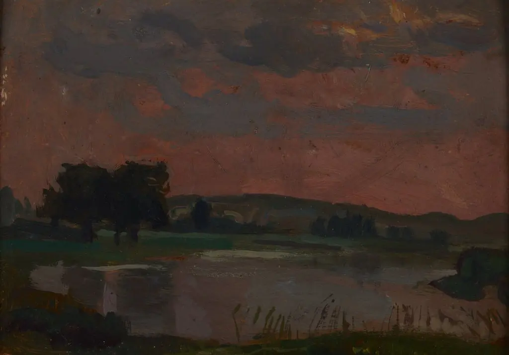 The Vistula in the Twilight, by Jan Stanisławski