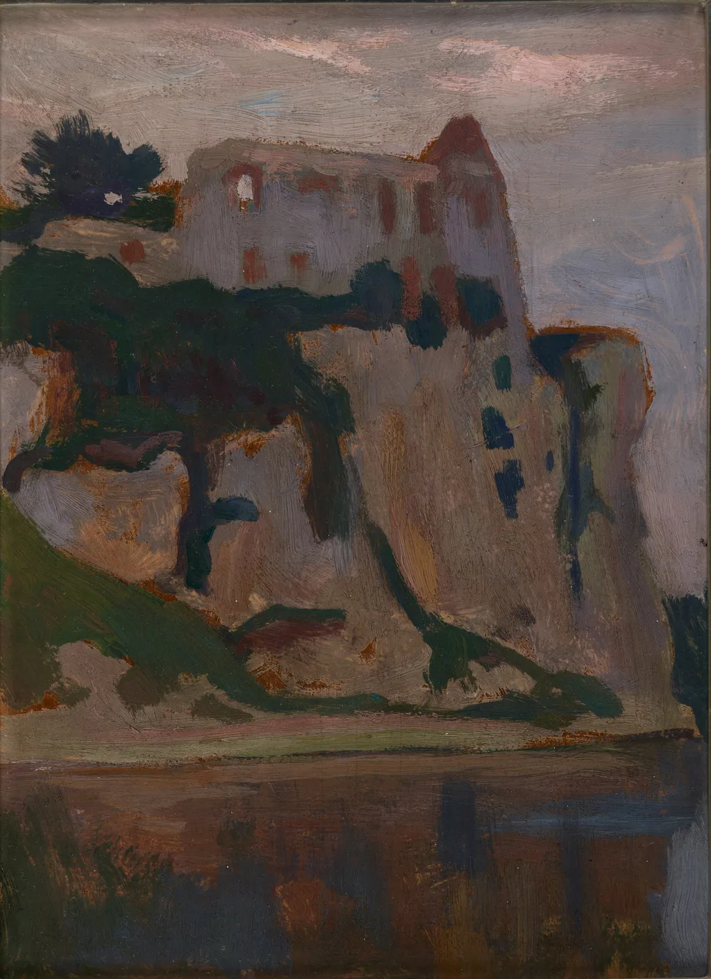 Tyniec at Dawn, by Jan Stanisławski, unspecified, 1904