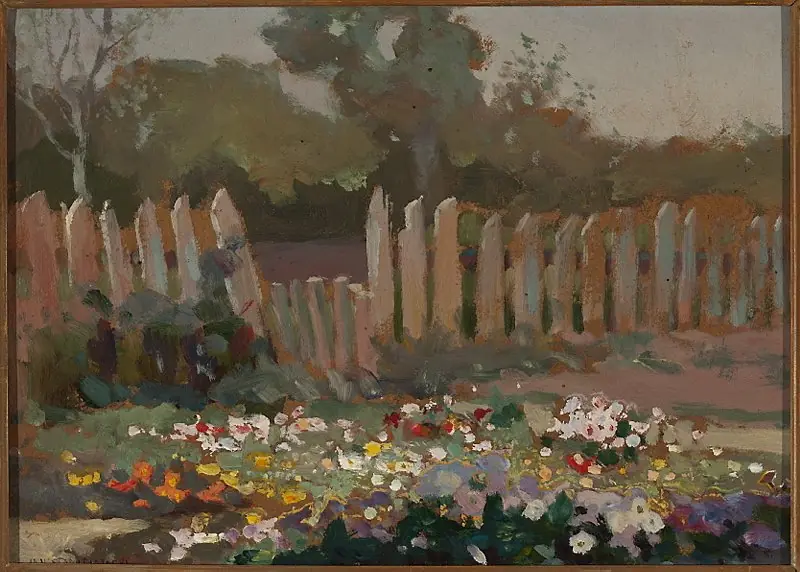Village garden, by Jan Stanisławski
