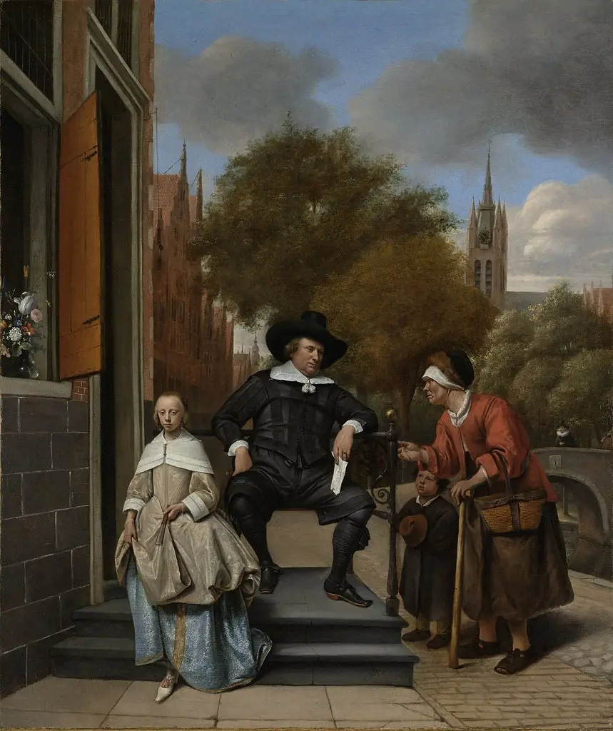 A Mayor of Delft and his Daughter, by Jan Steen, 1655