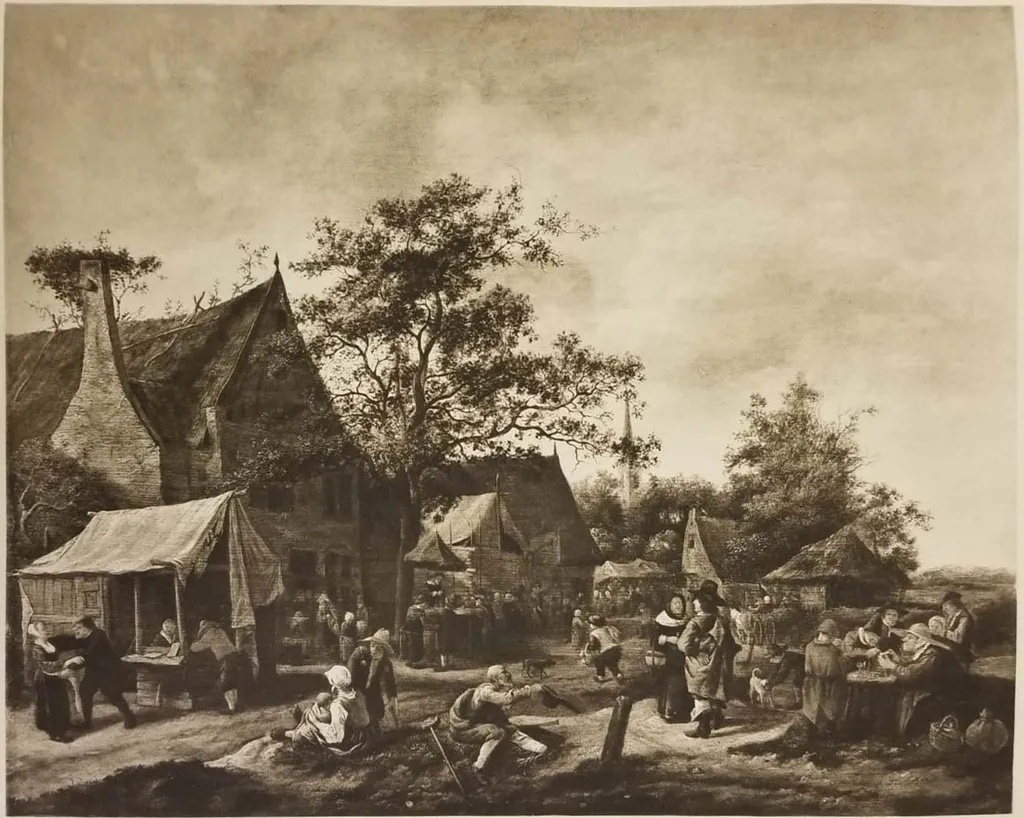 A Village Festival, by Jan Steen, oil, 1662