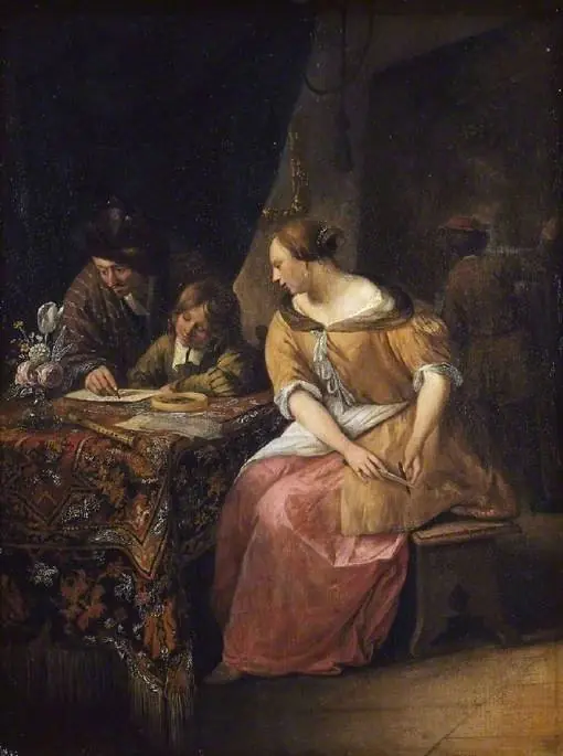 Interior with a Painter and His Family, by Jan Steen