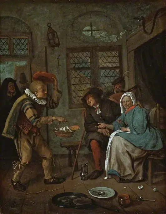 Interior with figures, by Jan Steen