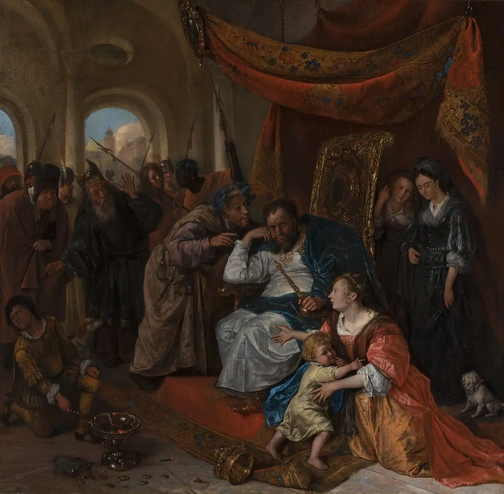 Moses and Pharaoh’s Crown, by Jan Steen
