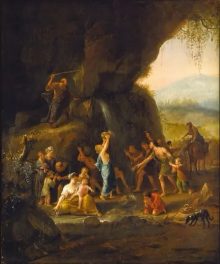 Moses Striking Water from the Rock