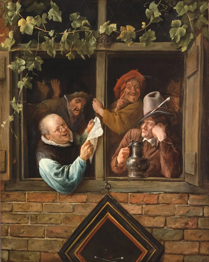 Rhetoricians at a Window, by Jan Steen