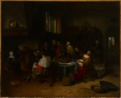 Ristiäisjuhla, by Jan Steen