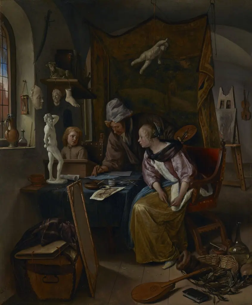 The Drawing Lesson, by Jan Steen