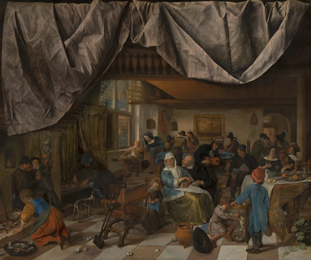 The Life of Man, by Jan Steen, oil, 1665