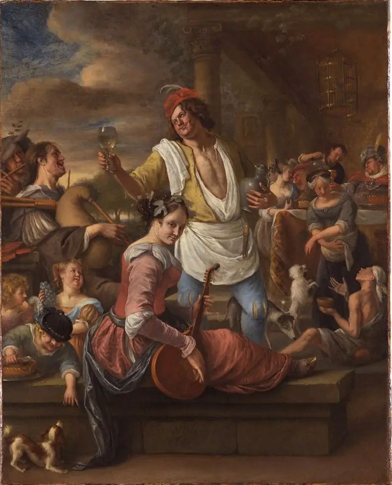 The Parable of the Rich Man and Lazarus, by Jan Steen, 1677