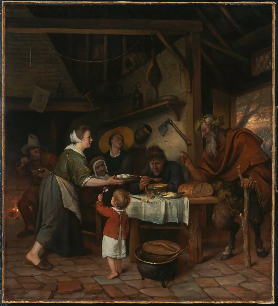 The Satyr and the Peasant Family, by Jan Steen