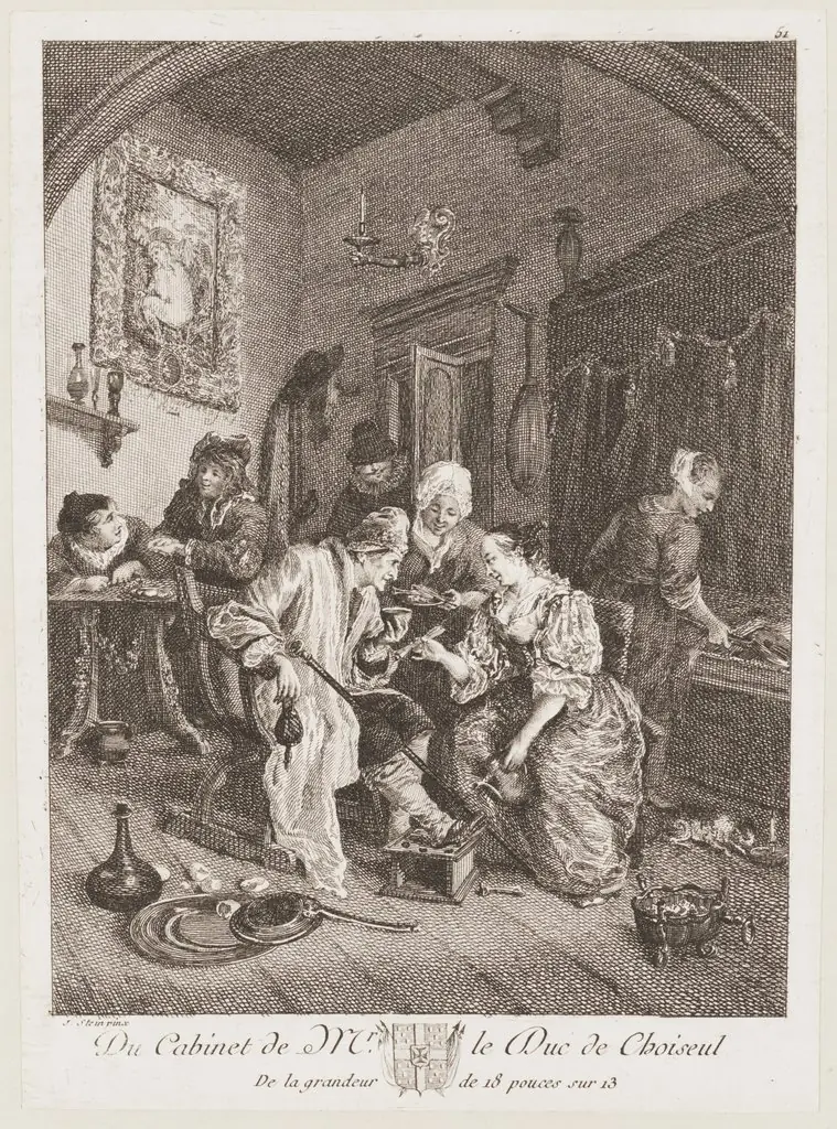 The Sick Greybeard (or, "January and May"), by Jan Steen