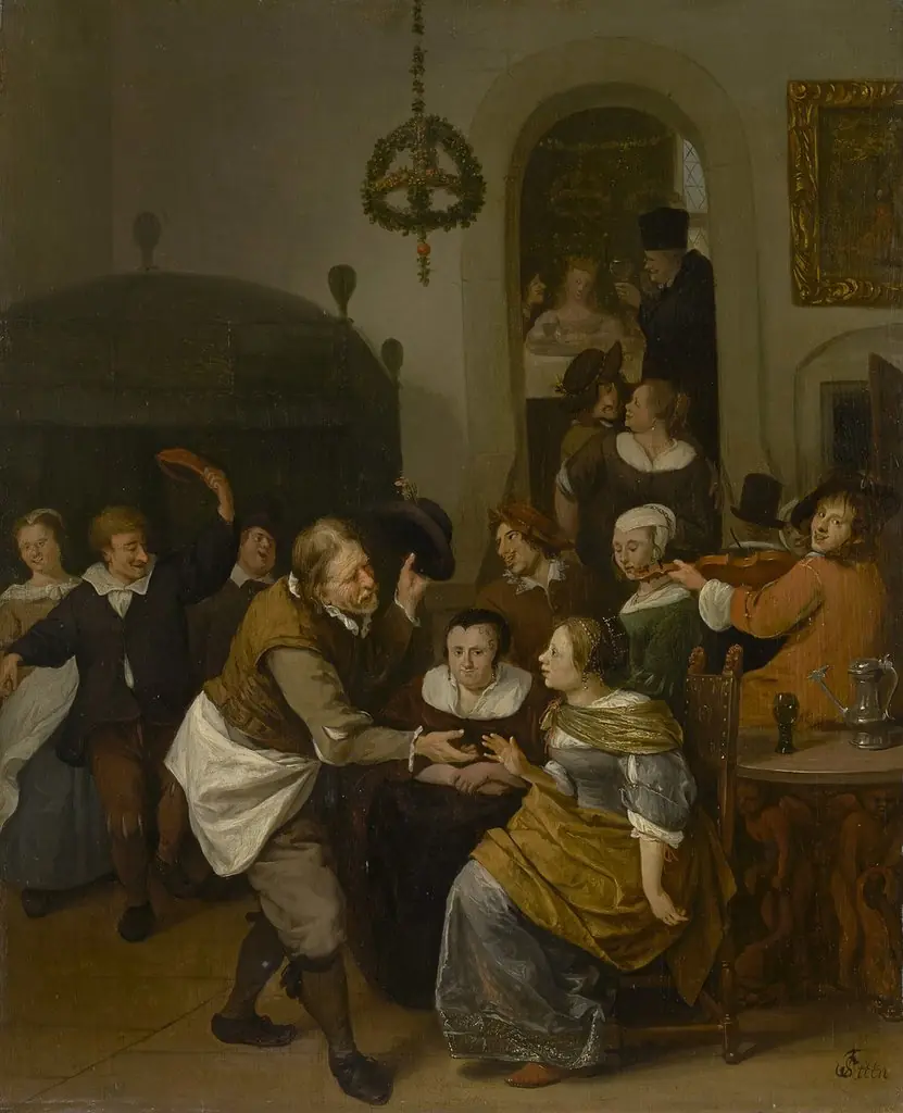 The wedding party, by Jan Steen