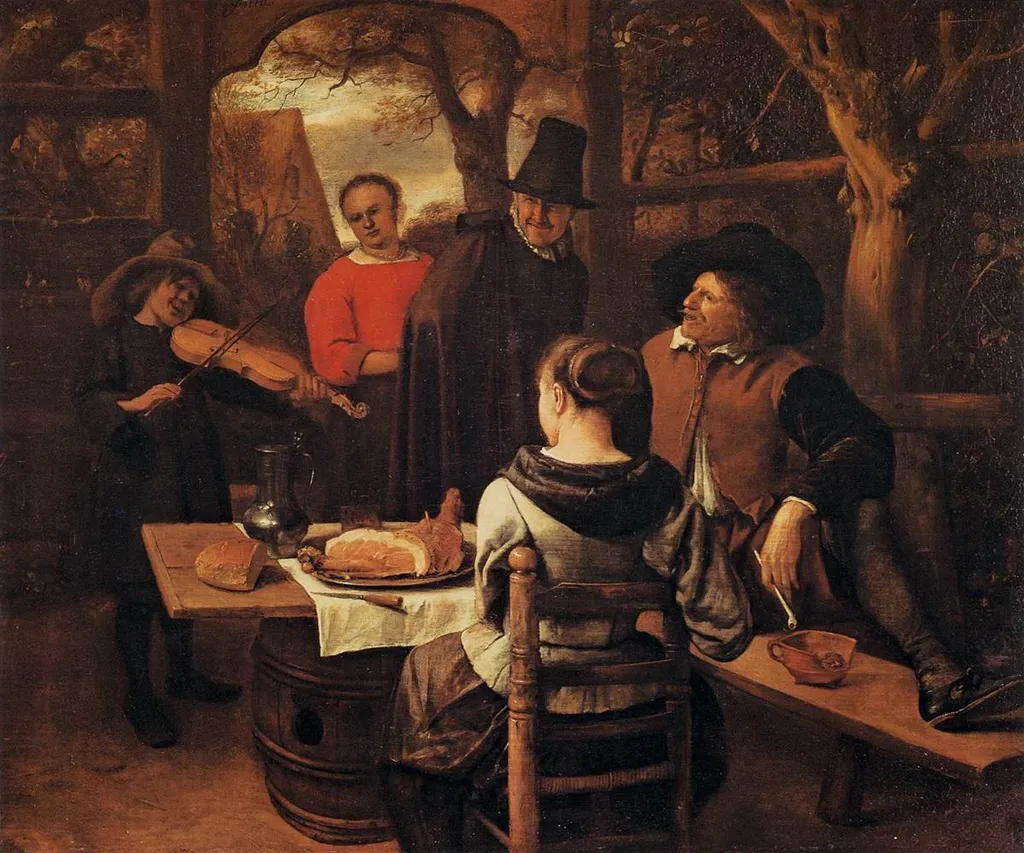 The Young Violin Player, by Jan Steen, oil, 1660