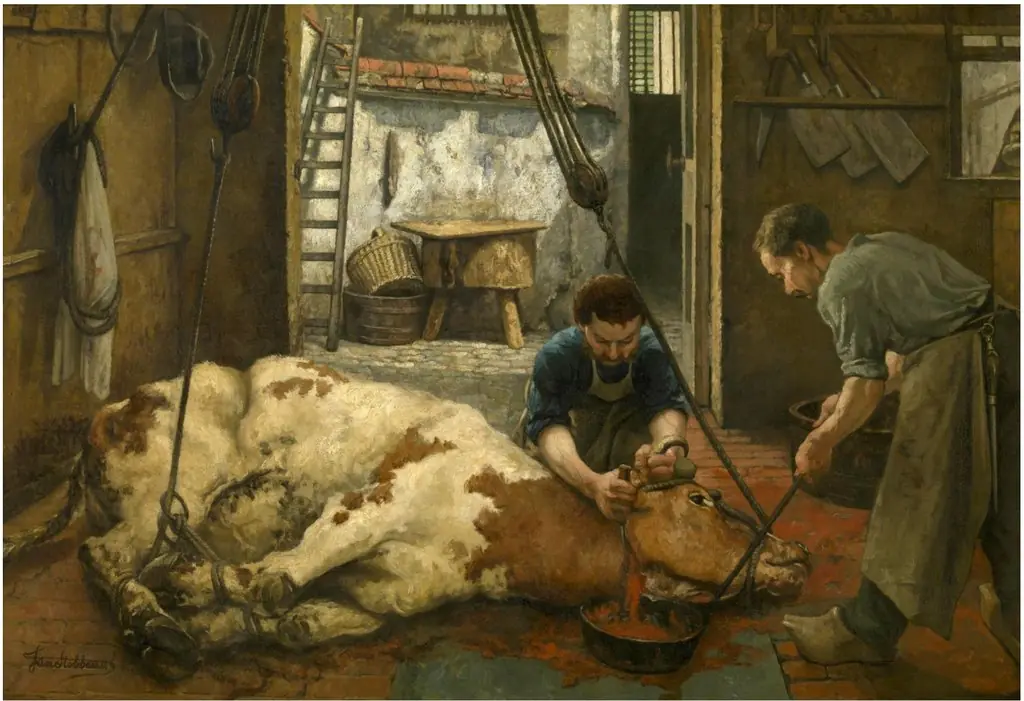Slaughtering, by Jan Stobbaerts
