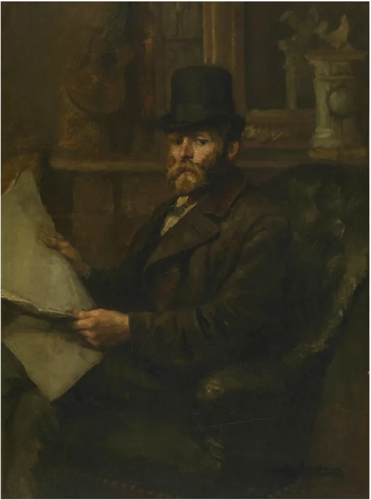 The sculptor Robert Fabri, by Jan Stobbaerts, oil, 1893