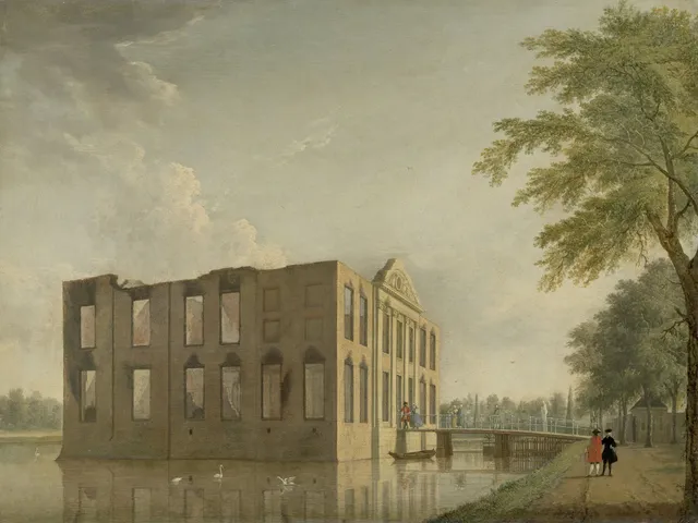 Berckenrode Castle in Heemstede after the Fire