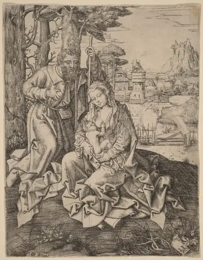 The Holy Family in a Landscape, by Jan the Elder Rombouts