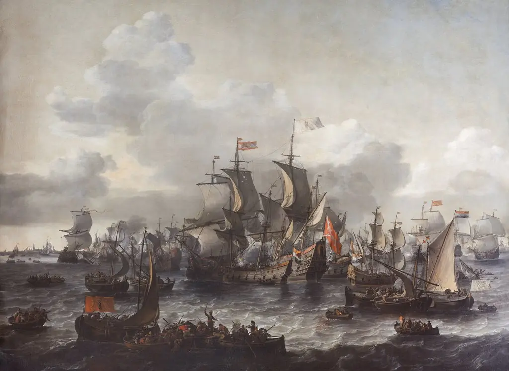 The battle of the Zuider Zee, 1573, by Jan Theunisz Blanckerhoff