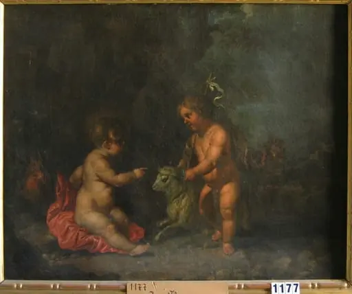 Christos și Ioan Botezătorul cu mielul, by Jan Thomas