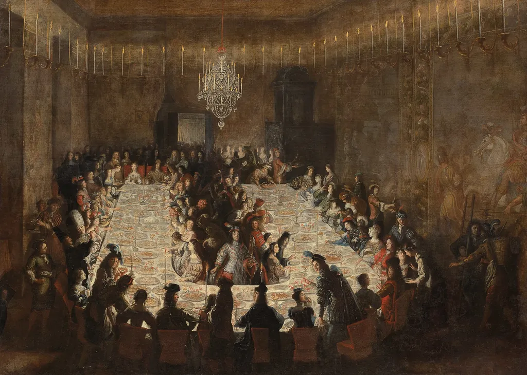 Court table at the time of Emperor Leopold I, by Jan Thomas van Ieperen, unspecified, 1666