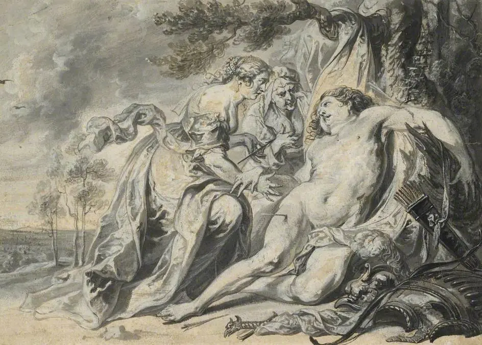 St Sebastian succoured by St Irene, by Jan Thomas van Ieperen