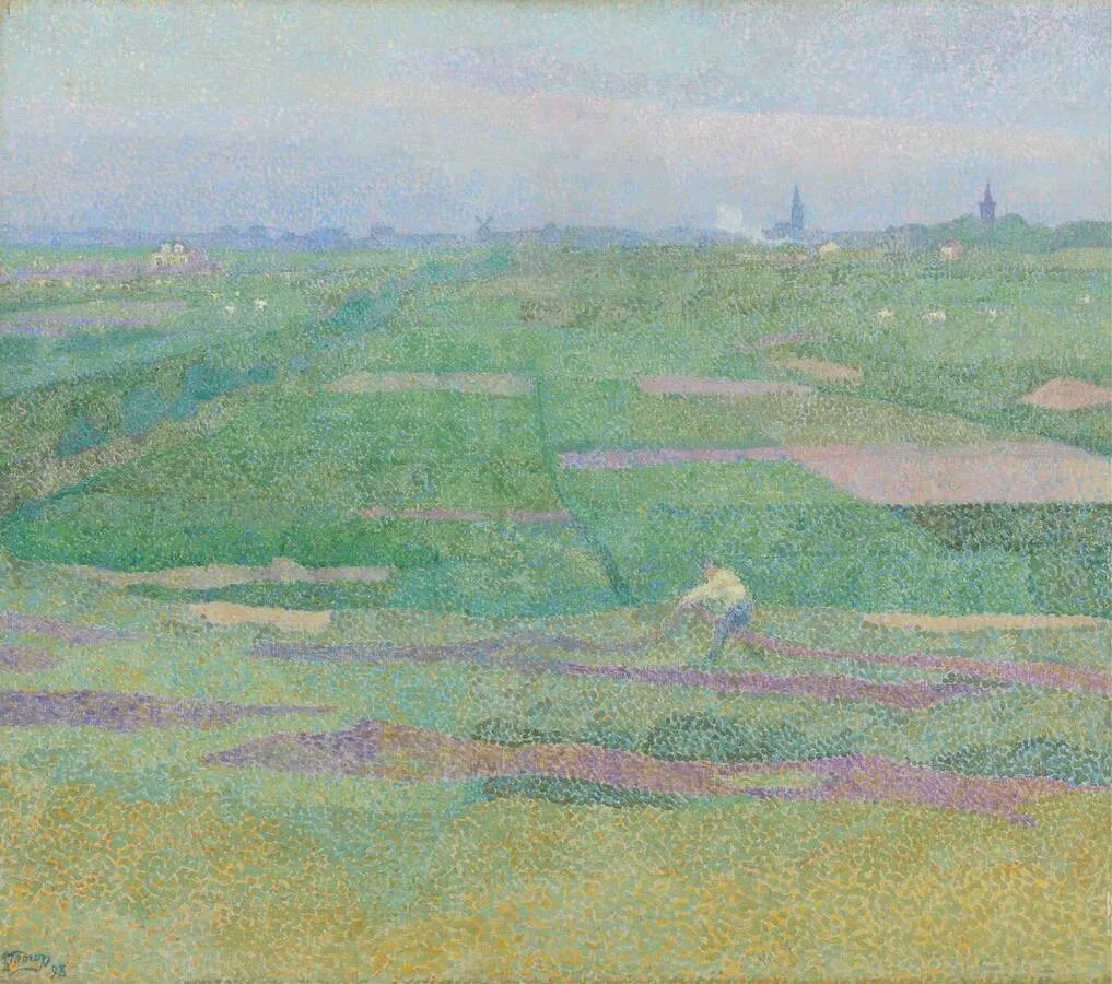 Aan de duinzoom, by Jan Toorop, oil, 1900