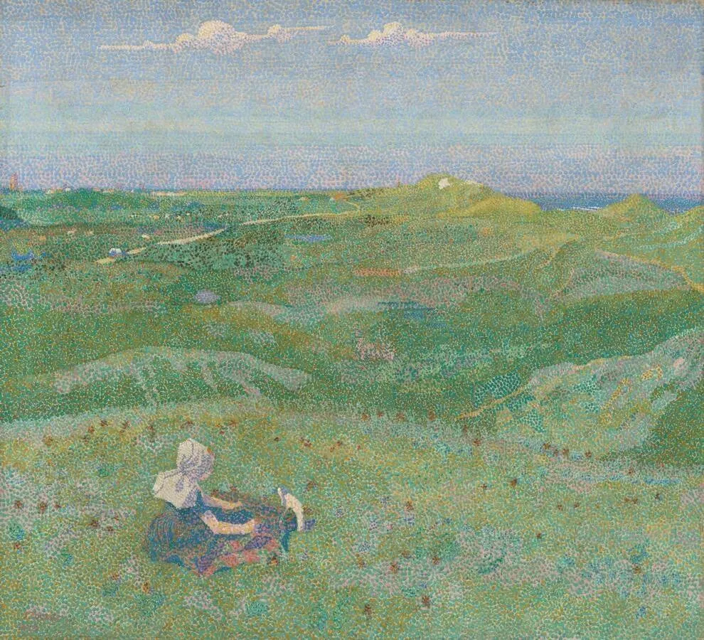 In de duinen, by Jan Toorop, oil, 1903