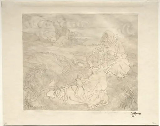Net Menders, by Jan Toorop