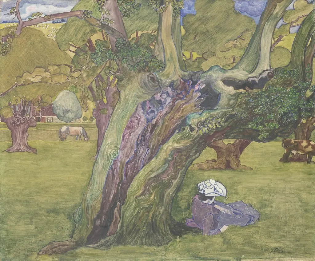Old Oaks in Surrey, by Jan Toorop