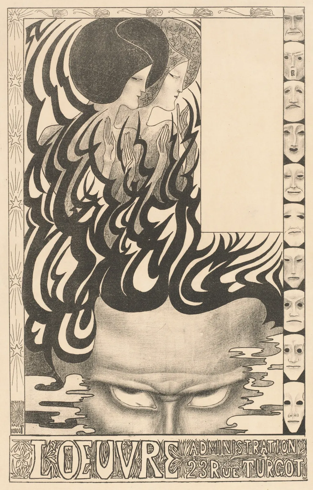 Venise sauvée (Venice Preserved), by Jan Toorop, ink, 1895