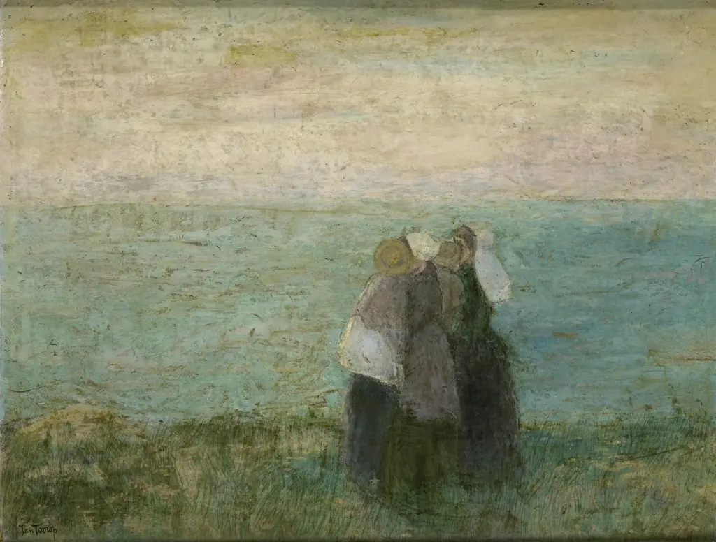 Vrouwen aan zee, by Jan Toorop